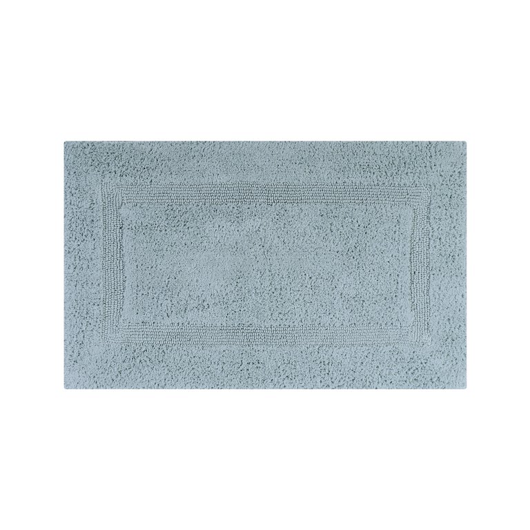 Better Trends Lux Collection 100% Cotton Reversible Tufted Bath Mat Rug - 20 x 60 Rectangle - Navy