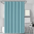 thumbnail image 4 of Eliaeconx Shower Curtain, Waterproof Bathroom Curtain, 71x71 Inch Solid Color Liner, Light Filtering Privacy Partition for Bathroom Decor, Light Blue, 4 of 7