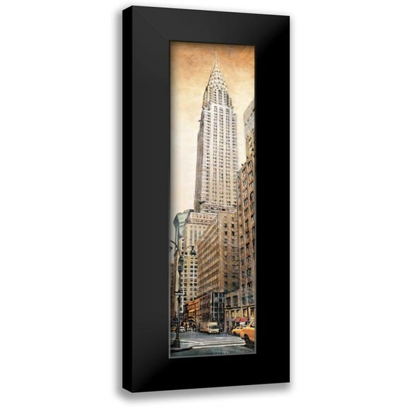 Daniels, Matthew 7x14 Black Modern Framed Museum Art Print Titled - The Chrysler Building