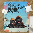 thumbnail image 4 of Best Newfoundland Dad Ever Happy Father's Day Cozy Sherpa Blanket Newfie Dog Lover Gifts Warm Soft Throw Blanket - 02006, 4 of 5