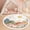 Color 4, variant on Washable Non Slip 3ft Round Rug, Whimsical Sun Moon Botanical Accents Pastel Colors Circle Area Rugs with Tassels Carpet for Nursery Bedroom Living Room Playroom Tent rug Tent Castle