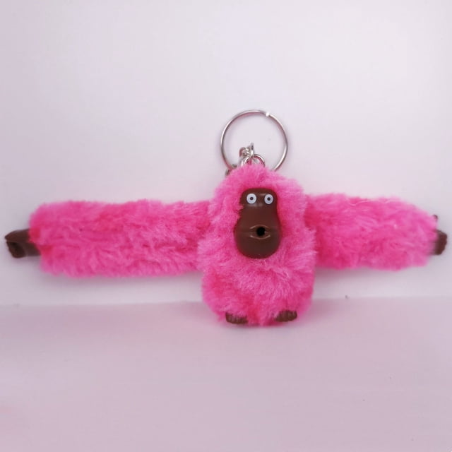 Colgante de bolso de mono de peluche, bolso de mensajero, mochila, llavero, muñeco colgante, llavero
