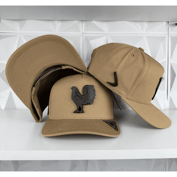 Brown Rooster Trucker Hat Collection, Stylish Two-Tone Snapback Caps, Unique Farm Animal Headwear for Men Women, Adjustable Streetwear Accessory, Perfect for Him Her