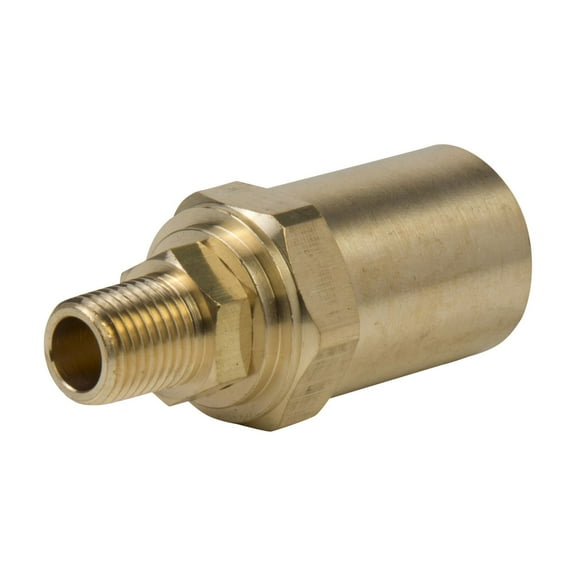 STEELMAN 1/2-Inch ID Reusable Brass Pneumatic Hose Fitting, 99474