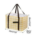 thumbnail image 3 of XMMSWDLA Insulated Picnic Bag Reusable,Beach Bag Cooler Bags, Cooler Bags with Zippered Top - Insulated Bag for Hot or Cold,Picnic,Beach,Food Delivery, Outdoor (15.75x11.8x11.8in), 3 of 9