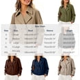thumbnail image 3 of QQZ Relaxed Cropped Double Breasted Trench Jacket Women, Lightweight Cardigans For Women Trendy, Fall Travel Business Casual Commute Street Daily Outfits, 3 of 9
