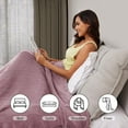 thumbnail image 6 of Electric Heated Blanket 72"x84" Full Size, Soft Coral Fleece with 4 Heating Levels and 10 Hours Auto-Off, Machine Washable, Cozy Plush Fabric for Home,dark Pink, 6 of 18