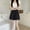 Black, variant on Women's Shorts With Pockets Elastic Waistband Cargo Shorts High Waist Loose Casual Wide Leg Mid Pants Sweatpants