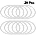 thumbnail image 2 of 10pcs Dreamcatcher Rings Plastic Rings Hoops Macrame Rings Hoops for DIY Craft Dream Catcher Supplies (18.5cm), 2 of 8