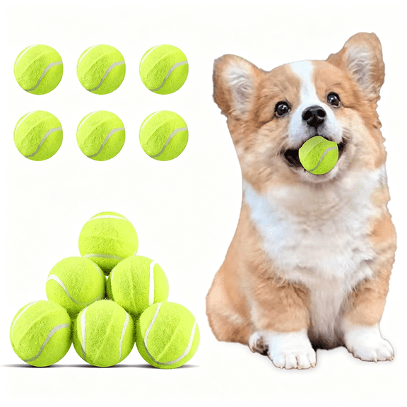 CYFW Mini Tennis Ball 12 Pack for Pet Playing Fecth,2 Inch Dog Training Tennis Balls for Small Size Dogs,Interactive Dogs Playing Balls Fits 2 Inch Automatic Dog Ball Launcher