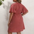 thumbnail image 6 of Aloohaidyvio Dresses Plus Size,Women Plus Size Summer Casual Short Sleeve V Neck Printed Sleeve Dresses Loose Dress, 6 of 6