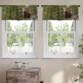thumbnail image 2 of LALILO Kitchen Curtain Valance Wild Mountain Sheep With Rod Pocket Window Curtain 52"x 18" Set of 2, 2 of 7