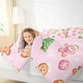 thumbnail image 5 of Manfei Cute Gingerbread Man Queen Comforter Set,Merry Christmas Bedding Sets,Pink Green Bedding Comforter Set For Girls,Ultra Soft Home Decor Reversible,3 Pieces, 5 of 9