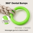 thumbnail image 3 of Likaty Dog Chew Toys for Aggressive Chewers, Indestructible Rope Dog Toy Puppy Chew Teething Toys for Large Medium Small Dogs,Yellow, 3 of 8