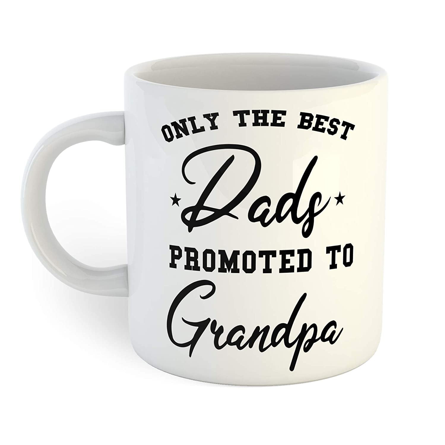 ONLY THE BEST DADS GET PROMOTED TO GRANDAD Coffee Tea Mugs Mug Cup Gift Present 