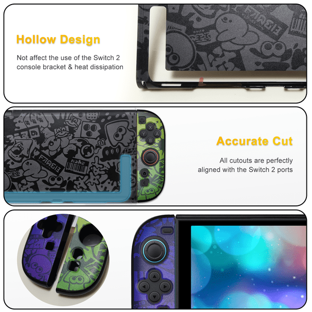Switch 2 Case for Splatoon 3, Hard Protective Case for Nintendo