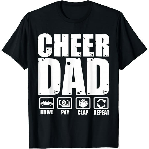 Playful Comfort Tee - Funny Cheer Dad Proud Cheerleader Father Humor Fathers Day T-Shirt
