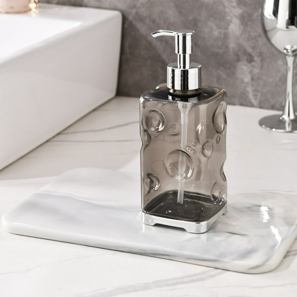 Artículos esenciales para dormitorios, suministros de limpieza, botella dispensadora de desinfectante de manos de 450 ml, elegante botella de desinfectante de manos para baño, cocina, inodoro, estació