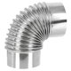 thumbnail image 1 of Wood Stove Pipe Flue Stainless Steel Chimney Exhaust Pipe Rustproof Elbow Exhaust Pipe, 1 of 4