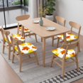 thumbnail image 6 of Fall Leaves Seat Covers for Dining Room Chairs Set Of 6,Stretch Printed Washable Chair Seat Cover with Elastic Ties and Button,Removable Waterproof Couch Cushion Covers, 6 of 6