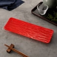thumbnail image 6 of Japanese Style Rectangular Sushi Platter, Dishwasher Safe Serving Tray for Appetizers, Fruit Cakes and Desserts, 6 of 6
