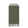 thumbnail image 4 of Storkcraft California 6 Drawer Nursery Wood Double Dresser, Olive with Driftwood, 4 of 15