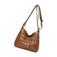 thumbnail image 1 of Crossbody Bags Soft PU Leather Women Shoulder Bag Handbag Purse for Travel Brown, 1 of 6