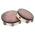 thumbnail image 3 of 2Pcs Round Shape Polyester Kids Tambourines for Music Learning and Stage Performance, 3 of 9