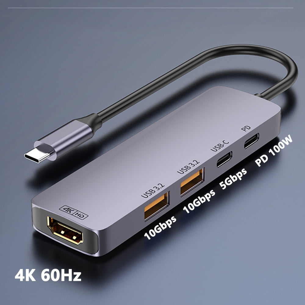 DOONJIEY 10Gbps USB3.2 Gen2 HUB USB C Splitter Hub 10Gb for PC Laptop MacBook Air/Pro iPhone 15/15 Plus/15 Pro Max Samsung S24 S23 Ultra