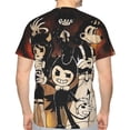 thumbnail image 2 of Unisex Bendy And The Ink Machine 3d Graphic Print Shirts For Mens Womens Casual Short Sleeve Tee Shirts Top, 2 of 7