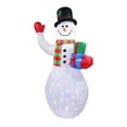 thumbnail image 2 of inflable de Navidad, decoración de patio con luces LED, figura de luz nocturna de 7, para fiesta, césped de Navidad, v Sunnimix hombre de jengibre, 2 of 8