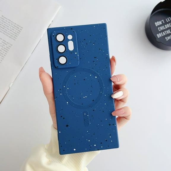 Allytech Magnetic Case for Samsung Galaxy Note 20 Ultra, Compatible Magsafe Flecks Design Stylish Shockproof Anti-Scratch Slim Fit Bumper Camera Lens Protective Case for Galaxy Note 20 Ultra, Navyblue