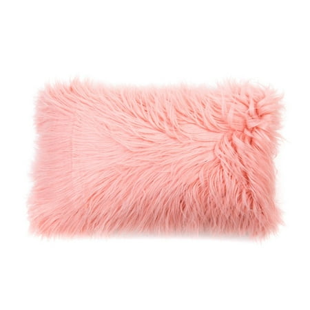Luxury Long Soft Fur Fluffy Sofa Car Pillow Plush Cushion Cover Home