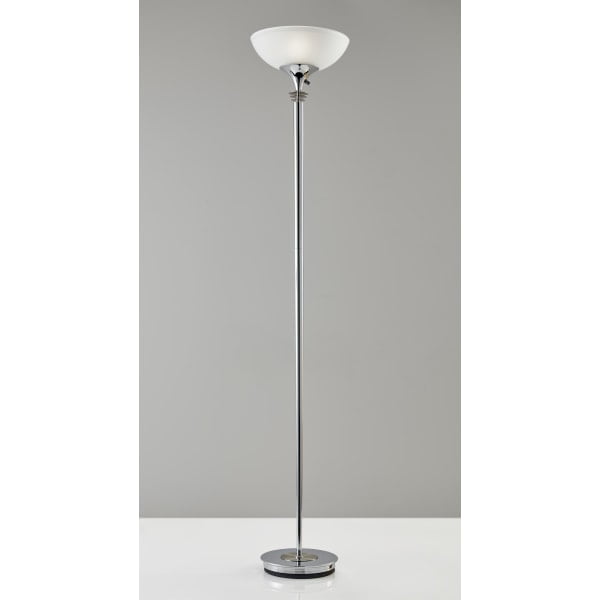 metropolis chrome torchiere floor lamp