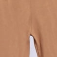 thumbnail image 6 of newwalpole Girl's Flare Leggings High Waist Bell Bottom Pants Dance Casual Pants Kids Print Stretch Hippie Pants Khaki for Size 6-7 Years, 6 of 8