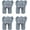 Grey, variant on Educational and Fun Plastic Jungle Animal-Themed Walking Finger Puppets Set of 4 Hippos