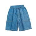 thumbnail image 2 of hengsof Boy's Summer Thin Elastic Waist Shorts Children's Solid Color Pocket Casual Summer Shorts Loose Comfortable Knee Length Shorts Ages 3-14 Years, 2 of 4