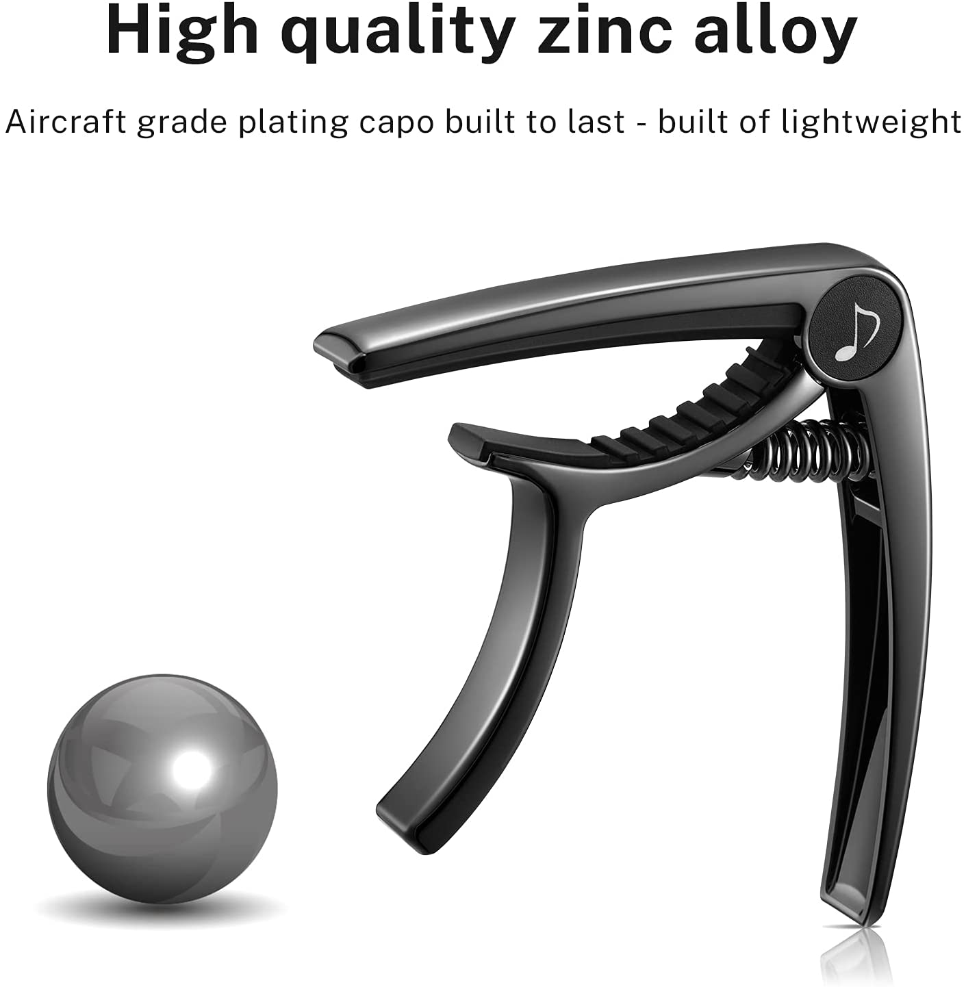 Donner DC-2 Guitar Capo Black with 4 Picks photo 4