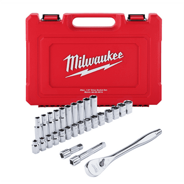 Milwaukee 48-22-9510 28 pc. 1/2" Socket Wrench Set (Metric)