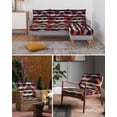 thumbnail image 6 of Red Orange Blue Sofa Couch Cushion Covers Washable, Removable Stretchable Sectional Couch Covers, Geometric Modernism Abstract Art Slipcovers for L & T Shape Sofa Furniture Protector L Size 1 pc, 6 of 7