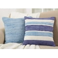 thumbnail image 4 of Saro Lifestyle Striped Chindi Down Filled Throw Pillow, 4 of 5