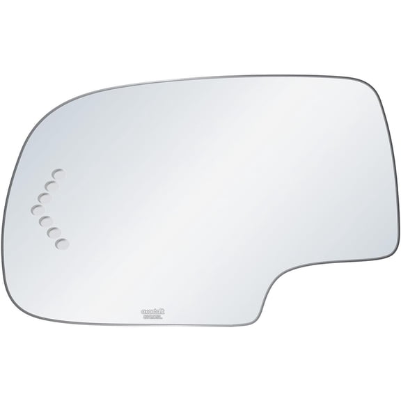 exactafit 8720SL Driver Side Mirror Signal Glass Replacement Fits Escalade, Avalanche Silverado Sierra 1500 2500 3500 Suburban Tahoe, Yukon Left Hand 3m Adhesives