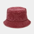 thumbnail image 2 of CoCopeaunts Cotton Bucket Hats for Women Distressed Little Hole Design Men Fisherman Hat Outdoor Sun Protection Basin Hat, 2 of 8