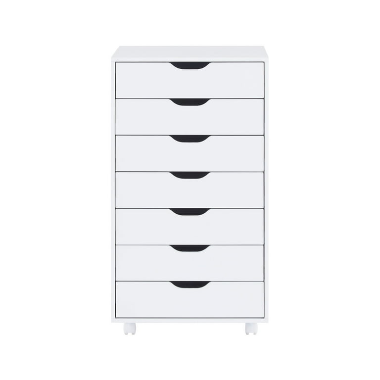 Makeup Storage Cabinet by Naomi Home-Color:White,Size:9 Drawer