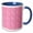 Blue/White, variant on 3drose, Pink Abstract Geometrical Dot Pattern Background Design, 11oz Two-tone Green Mug