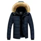 thumbnail image 4 of Abrigo de invierno cálido con capucha para hombre, abrigo de lana de 20 grados, abrigo de invierno cálido, nueva llegada, chaqueta con capucha informal para hombre, parka ajustada, 4 of 4