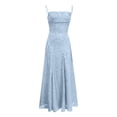 thumbnail image 4 of Homenesgenics Womens Casual Boho Print Maxi Sleevless V-Neck Dress Long Dress Wedding Dress Formal Dress, 4 of 8