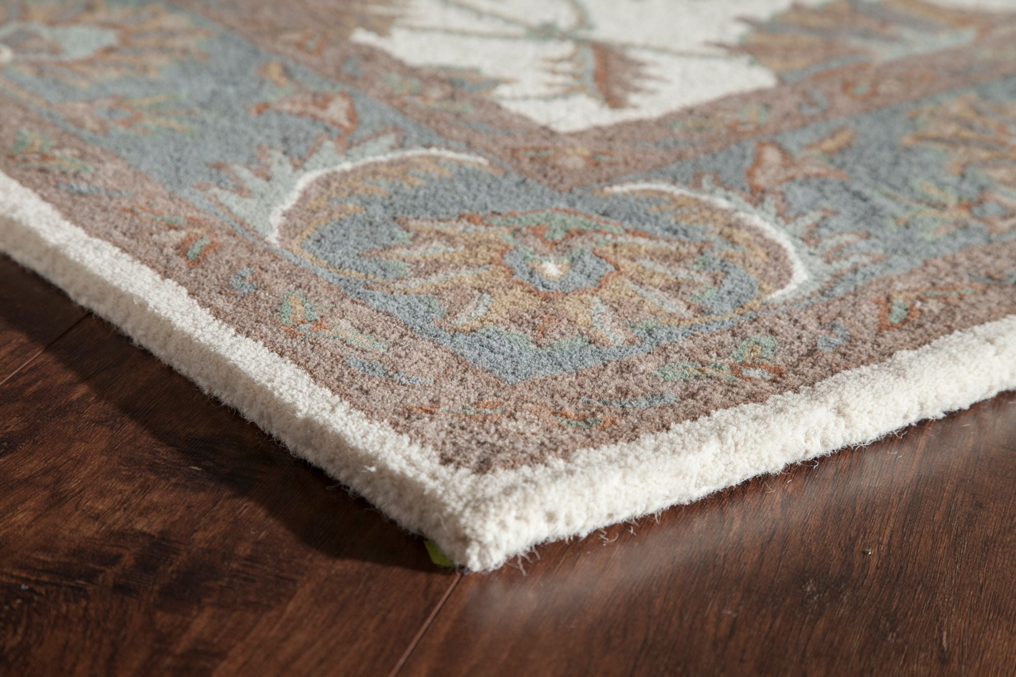 Rugs America Jasmine NDY01 Ivory Light Blue Oriental Traditional Ivory Area Rug, 2'3"x8'