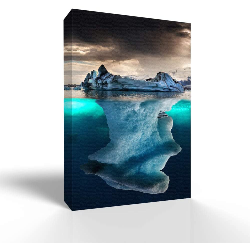 wall26 Canvas Wall Art The Tip of an Iceberg Pictures Home Wall ...
