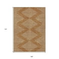 thumbnail image 3 of HomeRoots 598614 9 x 12 ft. Copper & Beige Geometric Washable Indoor & Outdoor Rectangle Area Rug, 3 of 5
